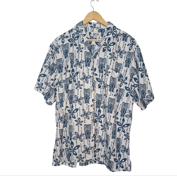 Uzzi Men's short-sleeved Hawaiian shirt size XXL - Picture 1 of 6